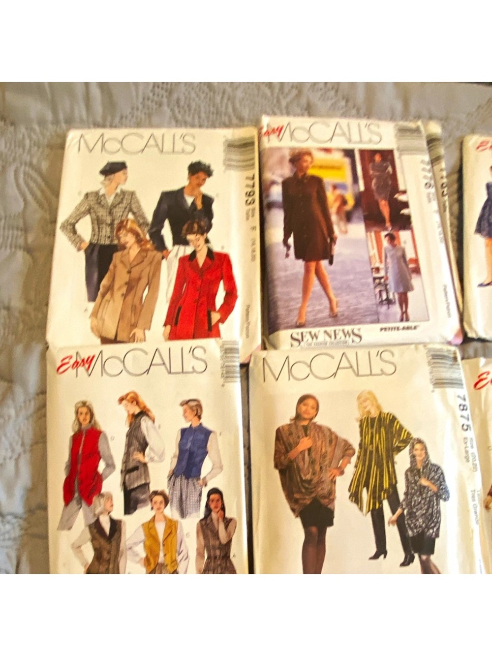 Vintage McCall’s 1995 Uncut Patterns. Lot of 20 Various sizes and Styles